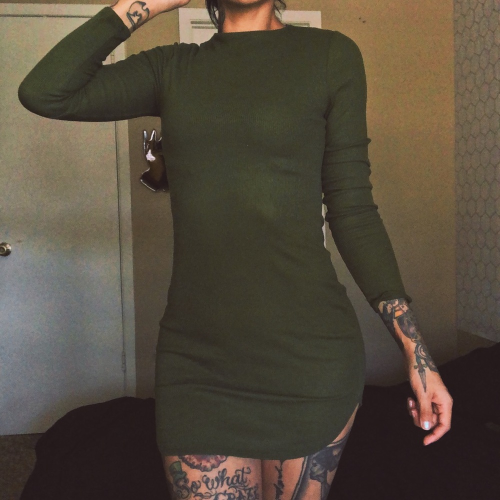Army Green A’Gaci Dress